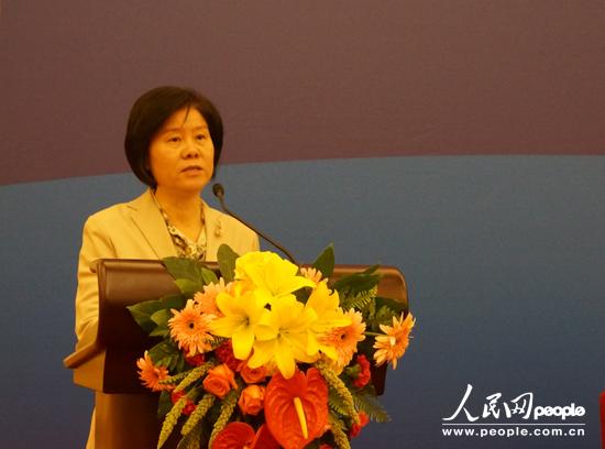 全國人大常委會副委員長、全國婦聯(lián)主席沈躍躍在開幕式中致辭。